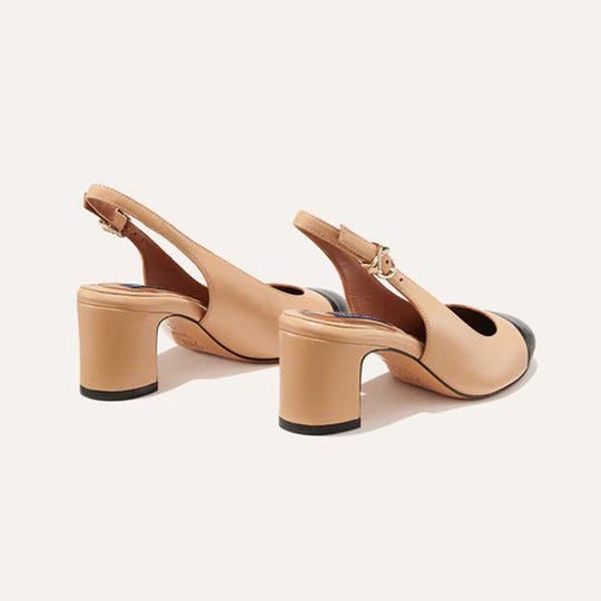 Kvinnors klassiska runda tå slingback -pump
