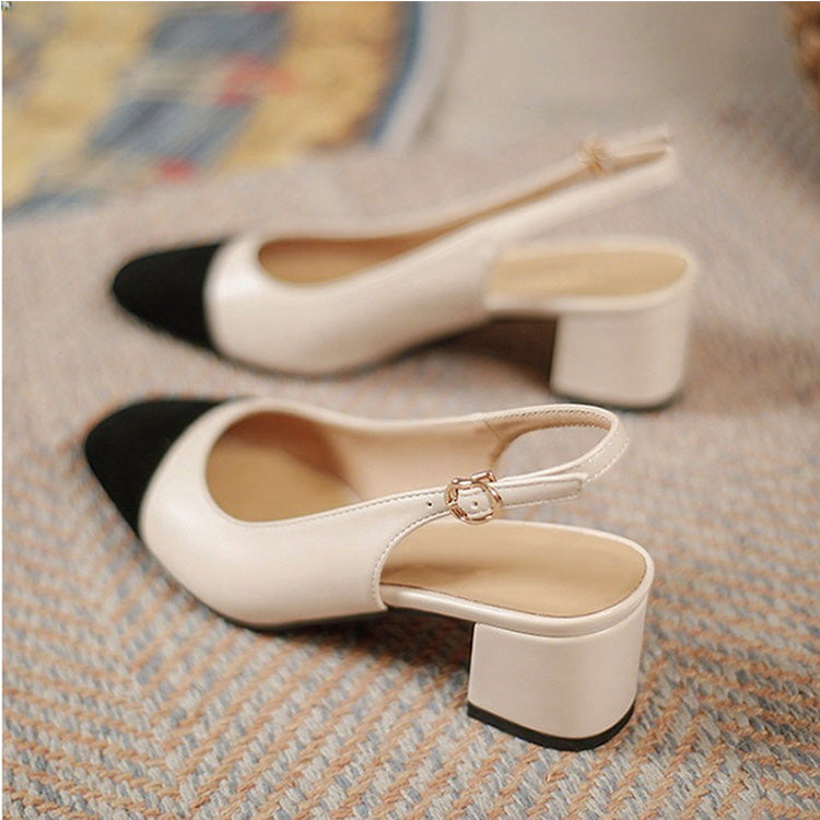 Kvinnors klassiska runda tå slingback -pump