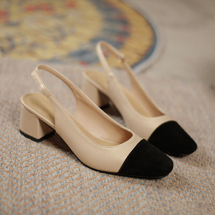 Kvinnors klassiska runda tå slingback -pump