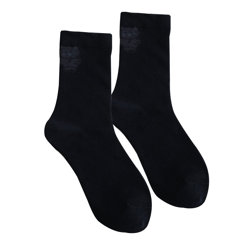 Care Cartuny Cat Crew Socks