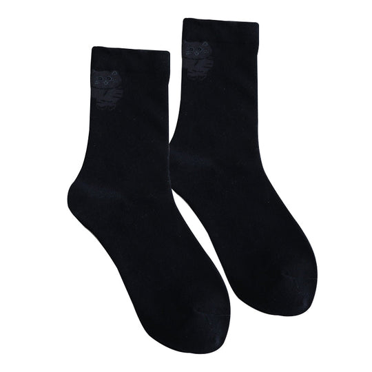 Care Cartuny Cat Crew Socks