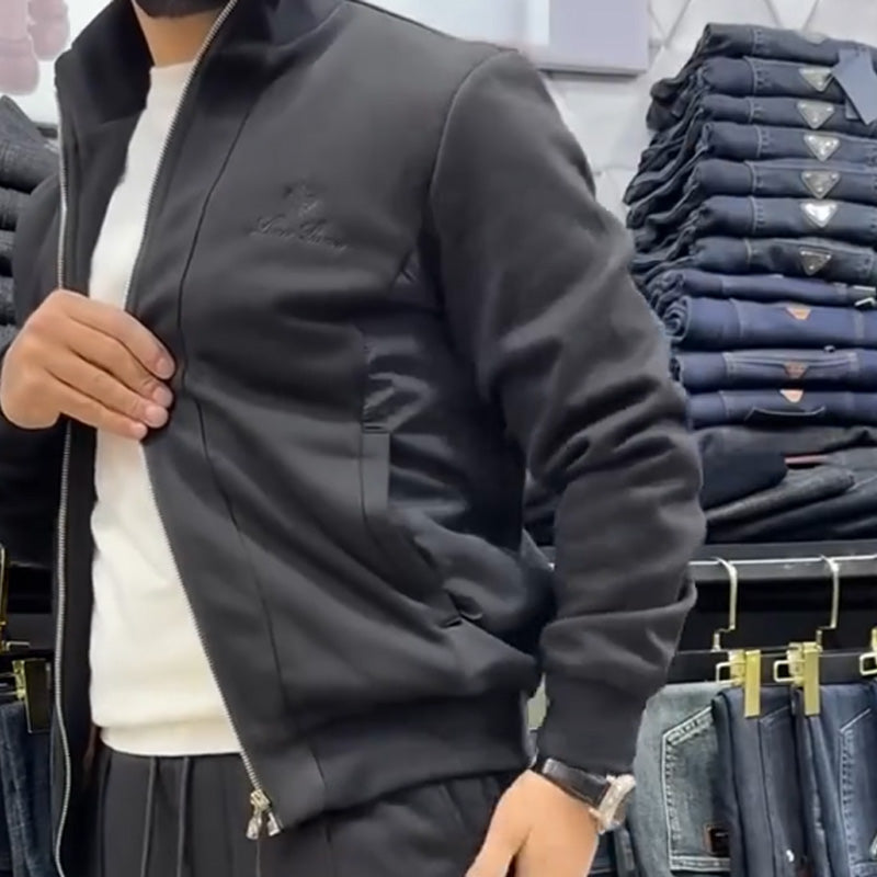 Giacca e pantaloni casual maschile e pantaloni a due pezzi