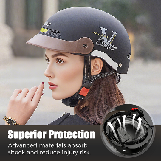 🛡️Casco da moto traspirante, leggero e resistente agli urti