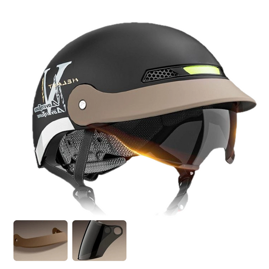 🛡️Casco da moto traspirante, leggero e resistente agli urti