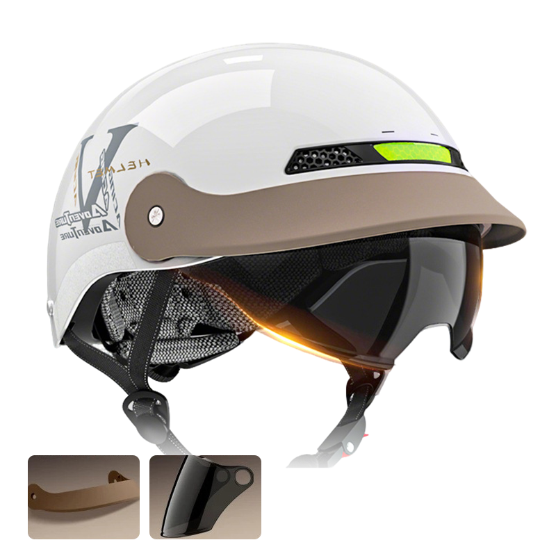 🛡️Casco da moto traspirante, leggero e resistente agli urti