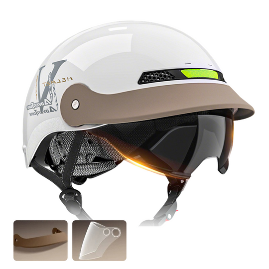🛡️Casco da moto traspirante, leggero e resistente agli urti