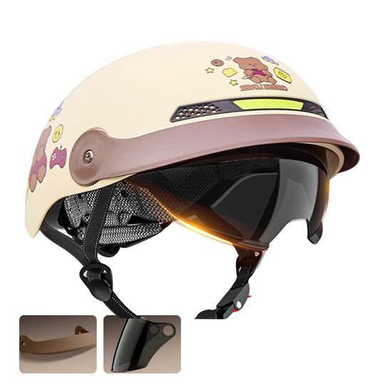 🛡️Casco da moto traspirante, leggero e resistente agli urti