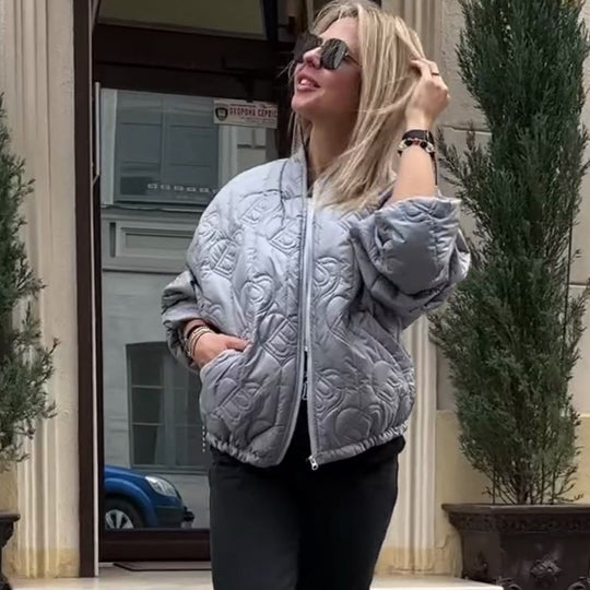 Women's Casual Quilted Oversized Jacket