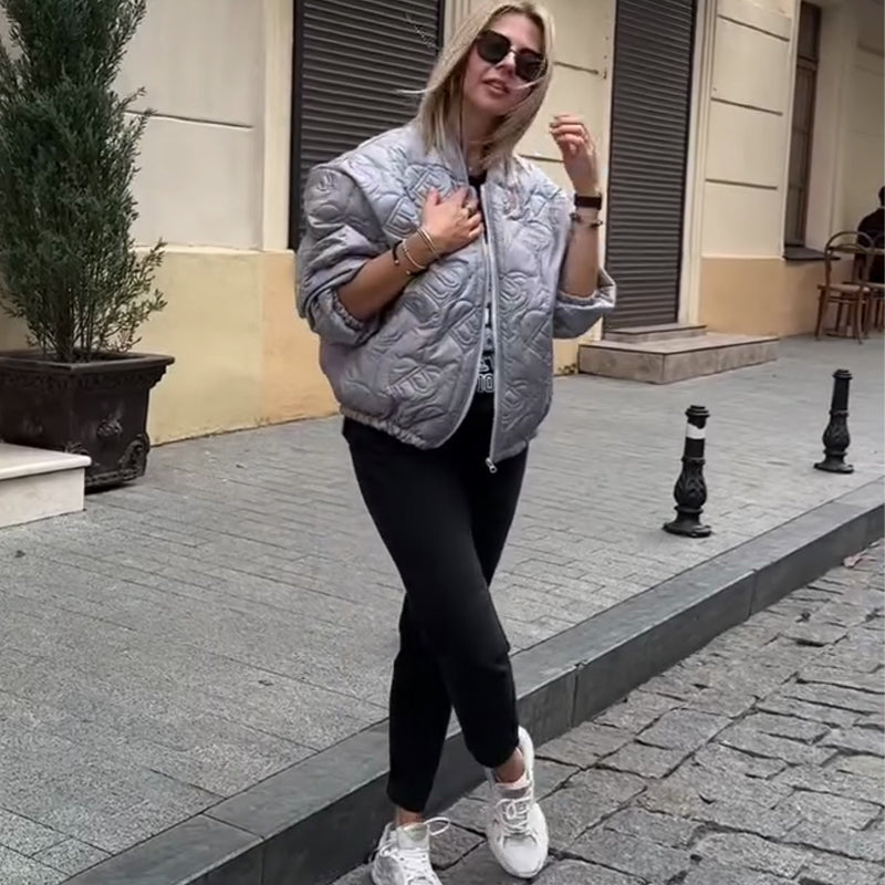 Women's Casual Quilted Oversized Jacket