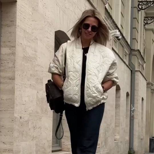 Women's Casual Quilted Oversized Jacket