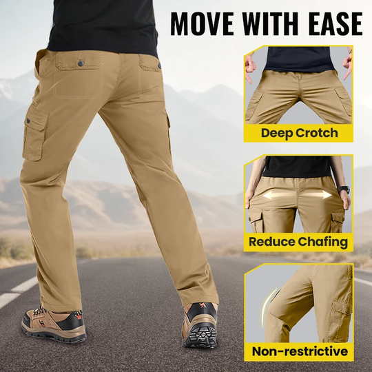 Pantaloni da carico multi-tasca per uomini