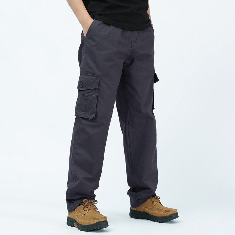 Pantaloni da carico multi-tasca per uomini