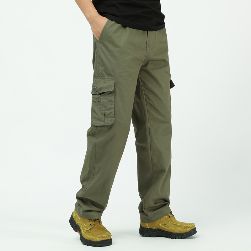 Pantaloni da carico multi-tasca per uomini