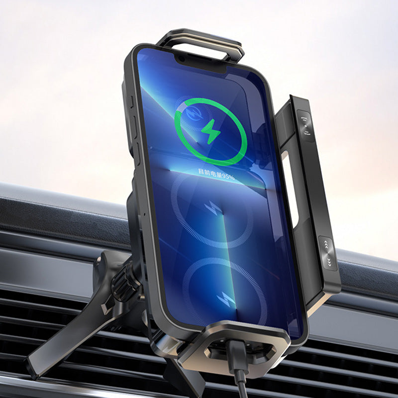Supporto per telefono di ricarica wireless a doppia bobina