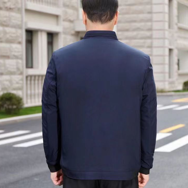 Miesten yksivärinen vetoketjullinen lämmin takki -💪Rypytön, tuulenpitävä, sateenkestävä ja lumenkestävä!