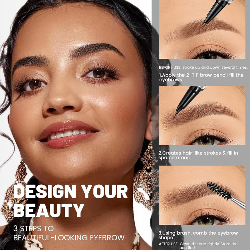 💜יום אחרון - קנה אחד קבל אחד חינם💜אֲטִימוּת & עט גבות נגד מריחה