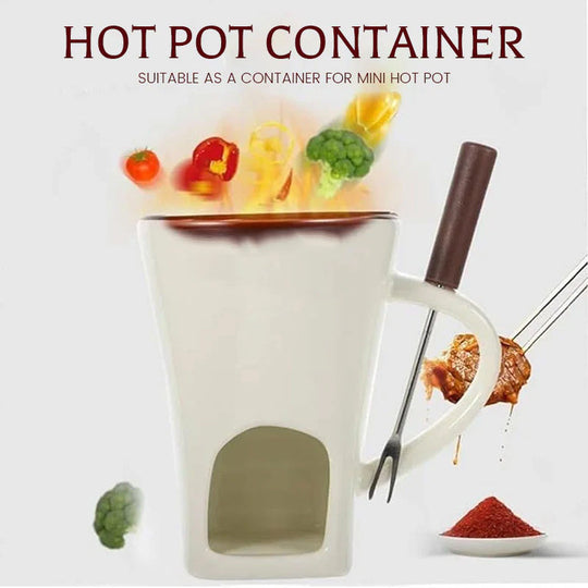 🍫🫕Ceramiczny kubek do fondue czekoladowego🎁
