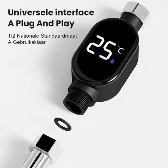 💧Termometr prysznicowy🌡️ Koniec z domysłami – natychmiastowy pomiar temperatury! 🚿