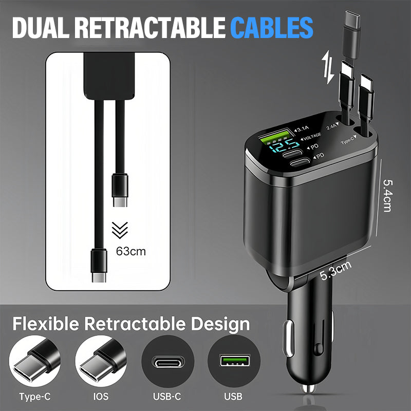 Szybka ładowarka samochodowa z oświetleniem otoczenia Starry Sky