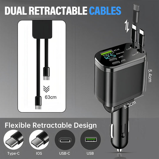 Szybka ładowarka samochodowa z oświetleniem otoczenia Starry Sky