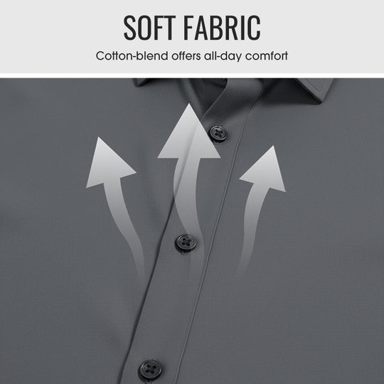 🔥VIIMEISEN PÄIVÄN ALE 50% POIS🔥Miesten yksivärinen kauluspaita, pitkähihainen kauluspaita