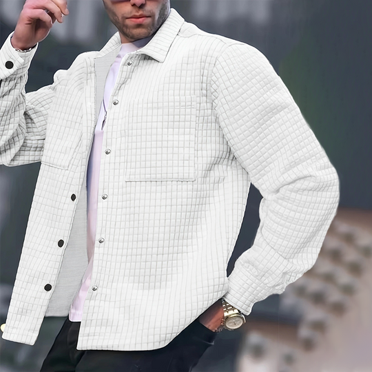 Miesten rento muoti yksivärinen takki -👍Klassista tyyliä, arjen mukavuutta!👔