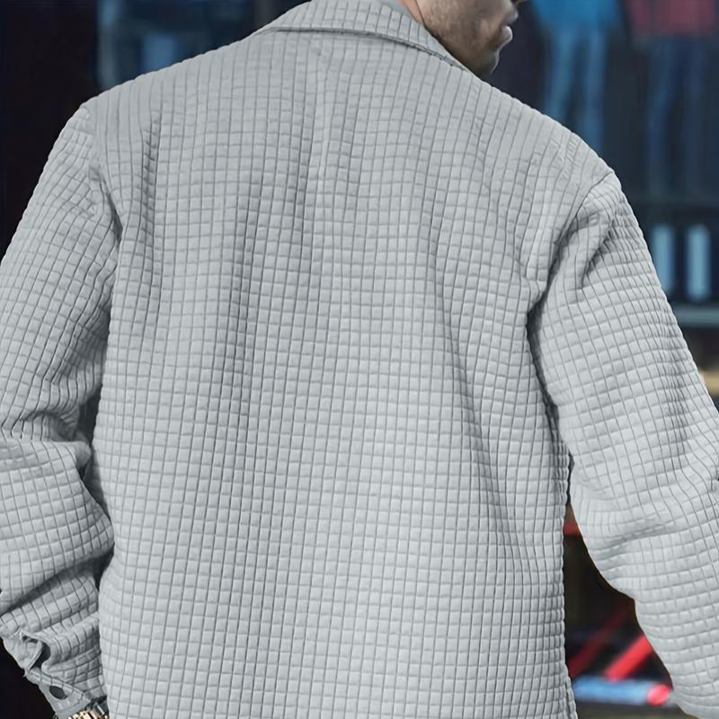 Miesten rento muoti yksivärinen takki -👍Klassista tyyliä, arjen mukavuutta!👔