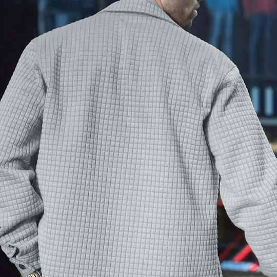 Miesten rento muoti yksivärinen takki -👍Klassista tyyliä, arjen mukavuutta!👔