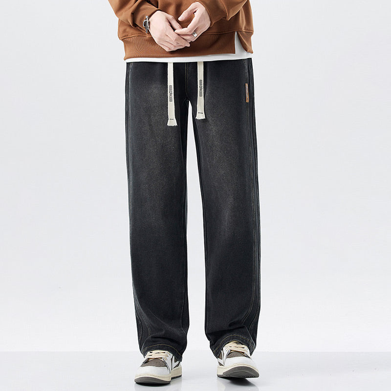 Warm Thickened Casual Vintage Straight Jeans