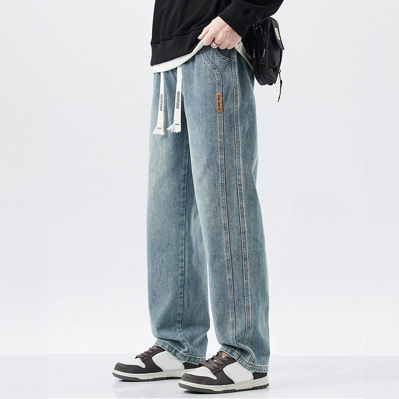 Warm Thickened Casual Vintage Straight Jeans