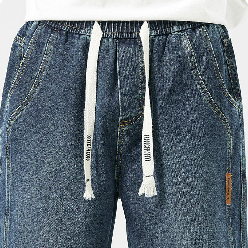 Warm Thickened Casual Vintage Straight Jeans