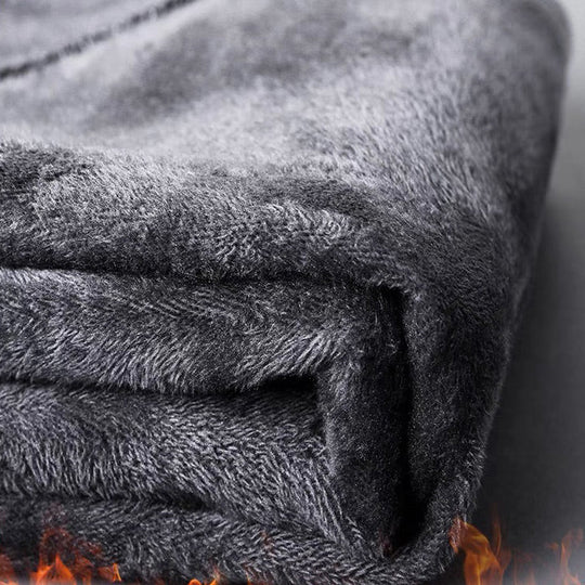 Warm Thickened Casual Vintage Straight Jeans