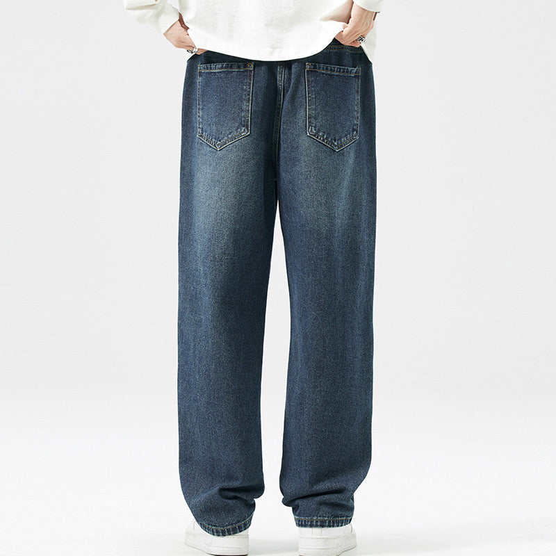Warm Thickened Casual Vintage Straight Jeans
