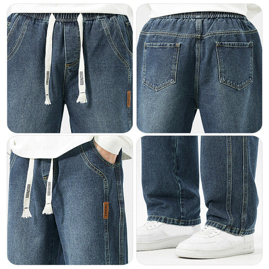 Warm Thickened Casual Vintage Straight Jeans