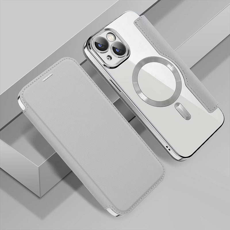 Gift Choice - Uusi nahkakuvioitu läppäpuhelinkotelo Samsungille