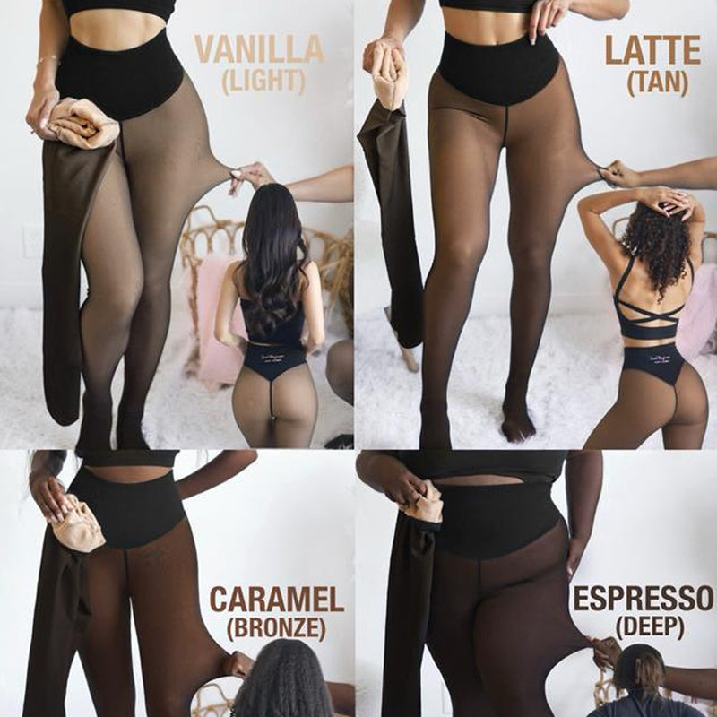 Women’s Thermal Sculpting Tights With Compression Waistband