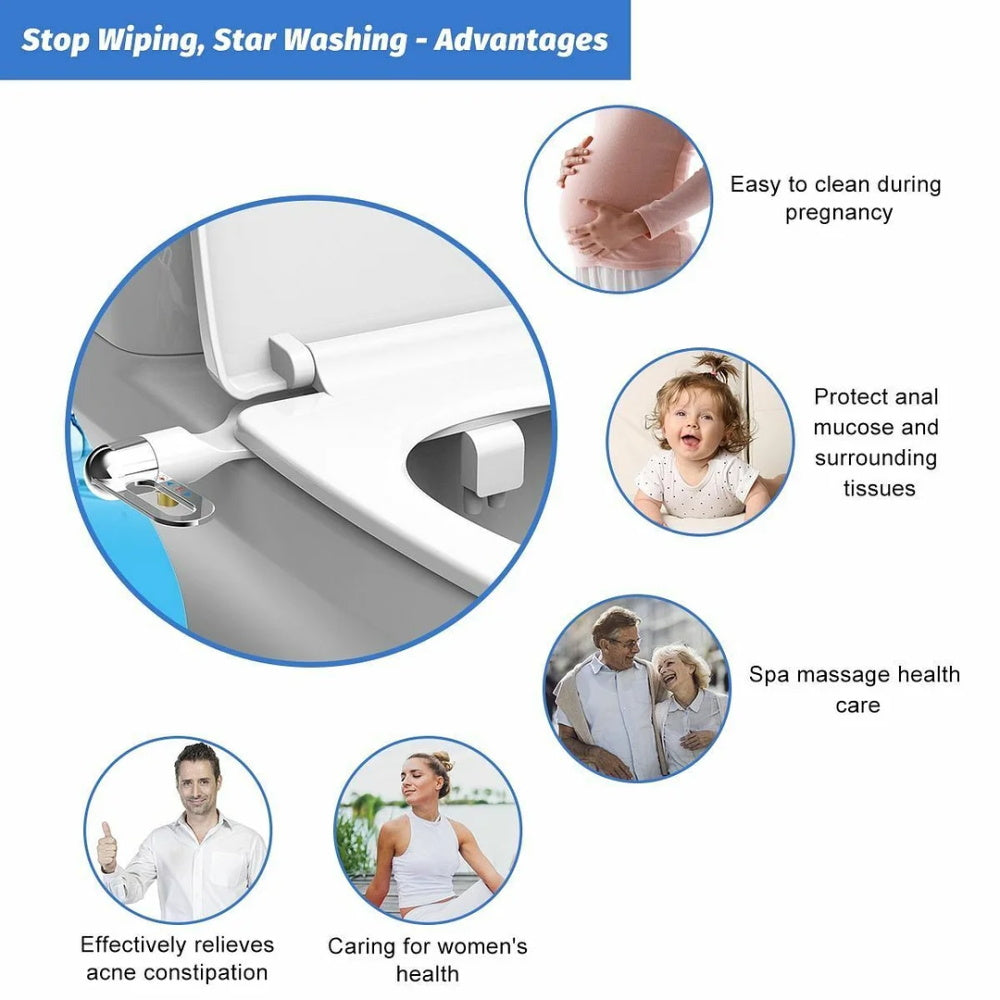 🚽 Αναβάθμιση Υγιεινής | Πλυντήριο Μπιντέ με Διπλό Ακροφύσιο | Αυτοκαθαριζόμενο &  Εύκολη εγκατάσταση 💦