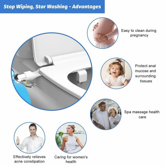 🚽 Αναβάθμιση Υγιεινής | Πλυντήριο Μπιντέ με Διπλό Ακροφύσιο | Αυτοκαθαριζόμενο &  Εύκολη εγκατάσταση 💦