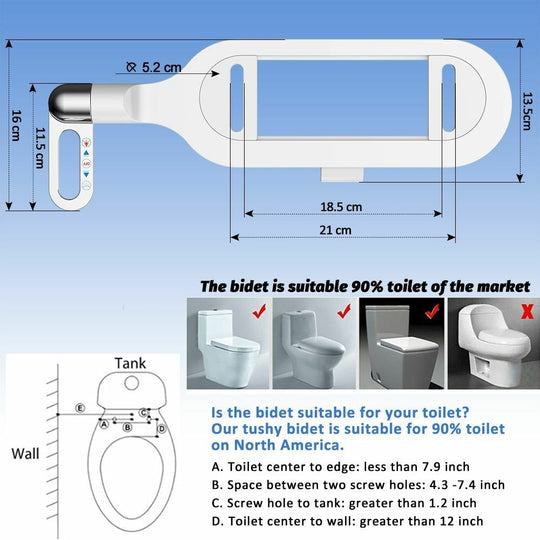 🚽 Αναβάθμιση Υγιεινής | Πλυντήριο Μπιντέ με Διπλό Ακροφύσιο | Αυτοκαθαριζόμενο &  Εύκολη εγκατάσταση 💦
