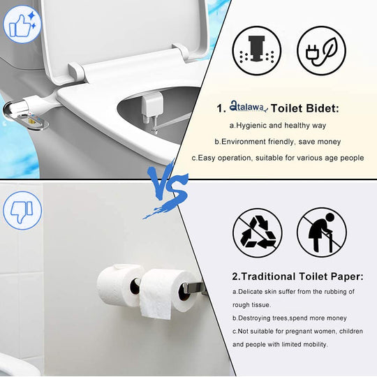🚽 Αναβάθμιση Υγιεινής | Πλυντήριο Μπιντέ με Διπλό Ακροφύσιο | Αυτοκαθαριζόμενο &  Εύκολη εγκατάσταση 💦