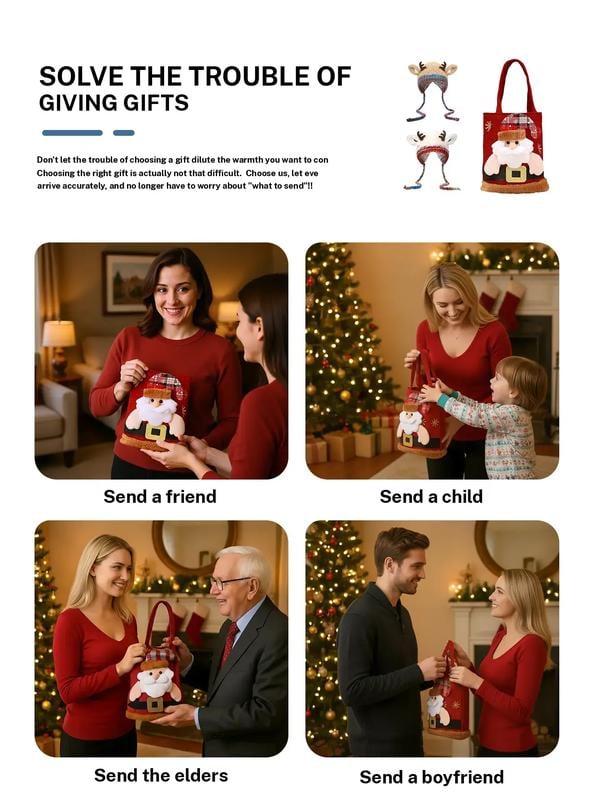 🎁🎄Christmas Sale 49% OFF! 🦌Original design Festive Christmas Antler Hat🧶