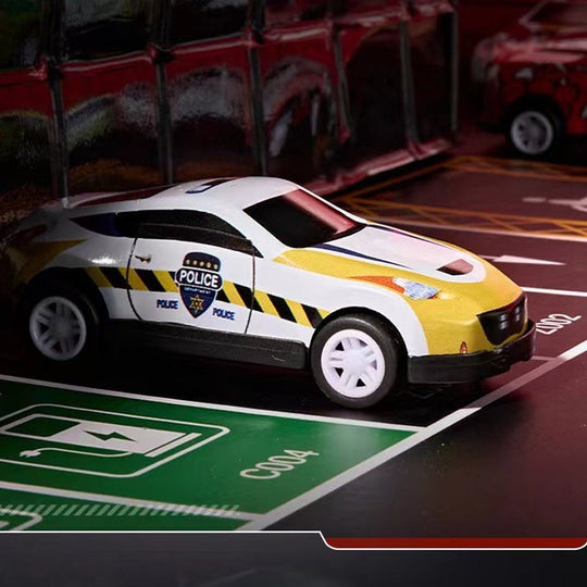 🚗🚓🚕🛺🚙48 Mini Pull-Back Cars with Built-In Garage Set