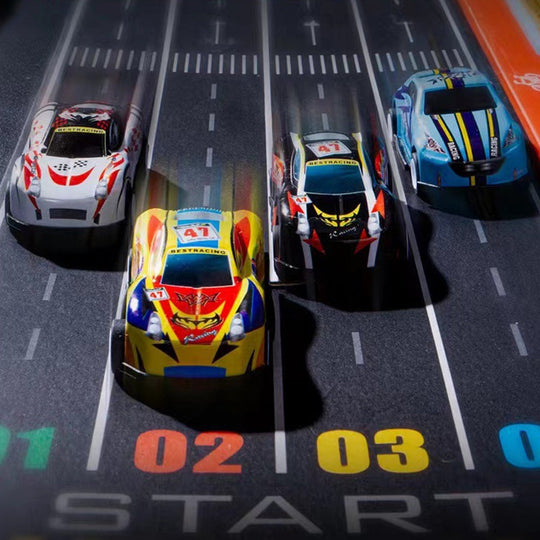 🚗🚓🚕🛺🚙48 Mini Pull-Back Cars with Built-In Garage Set