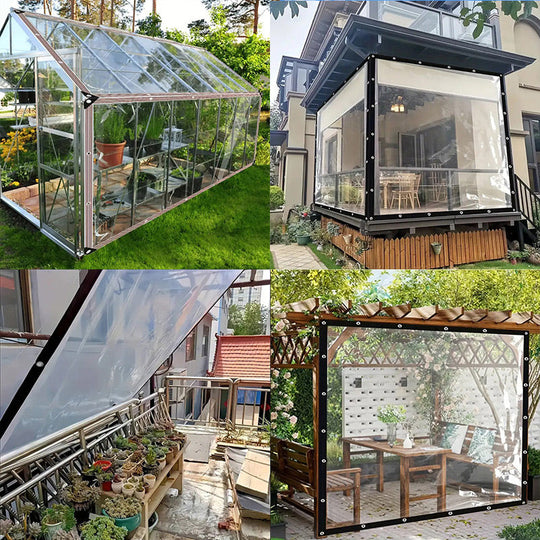 🌧️ Heavy-duty, transparent, waterproof, insulated tarpaulin ☔