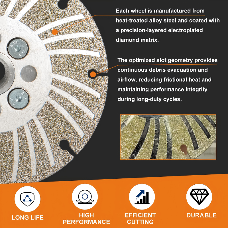 Electroplated Diamond Angle Grinding Wheel