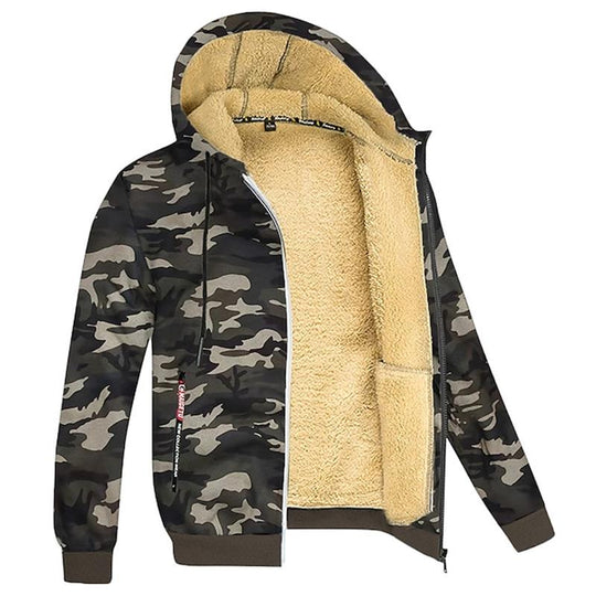 Super útulná pánska mikina s kapucňou na zips