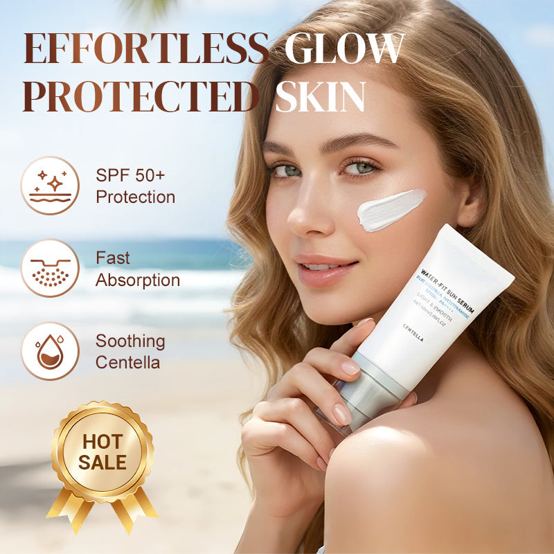 Hyalu-Cica Water-Fit Sun Serum UV 50ml (OTC) - Lightweight Sunscreen for Daily Use, Korean Sunscreen, Watery and Creamy Texture, Sunscreen for Sensitive Skin