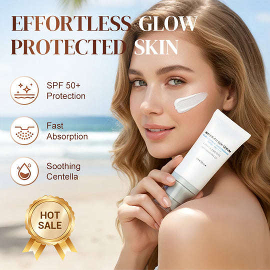 Hyalu-Cica Water-Fit Sun Serum UV 50ml (OTC) - Lightweight Sunscreen for Daily Use, Korean Sunscreen, Watery and Creamy Texture, Sunscreen for Sensitive Skin