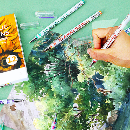 🎅Ziemassvētku izpārdošana ar 50% atlaidi!!🎄🎁PĀRDOTS VAIRĀK NEKĀ 50 000! Gandrīz pazudis✨Daudzkrāsu gēla pildspalvu komplekts zīmēšanai & Krāsošana