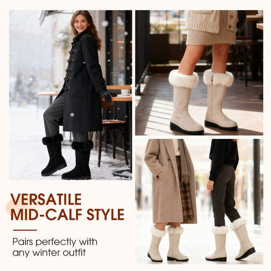 ⏳Limited-time 50% off⏰Women's Mid Calf Winter Boots👢